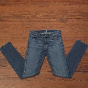 7 For All Mankind Skinny Jeans- Size 26